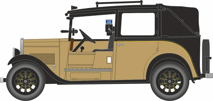 OD76AT007 Oxford Diecast Austin Low Loader Taxi Fawn