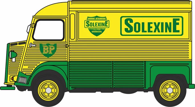 OD76CIT006 Oxford Diecast Citroen H Type Van BP Solexine