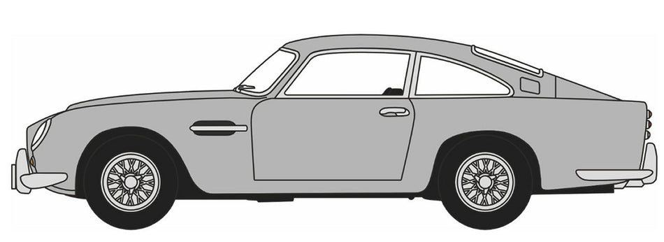 76DB5001 Oxford Diecast Aston Martin DB5 Silver Birch