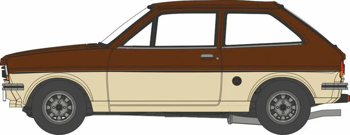 OD76FF009 Oxford Diecast Ford Fiesta Mk1 Roman Bronze/Cordoba Be