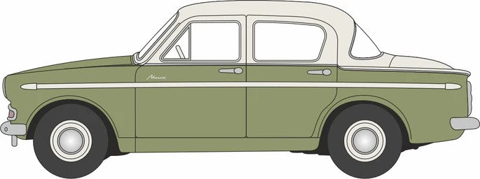 OD76HM003 Oxford Diecast Hillman Minx MkIIIA Apple Green/Foam Wh