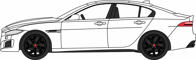 OD76JXE004 Oxford Diecast Jaguar XE Fuji White