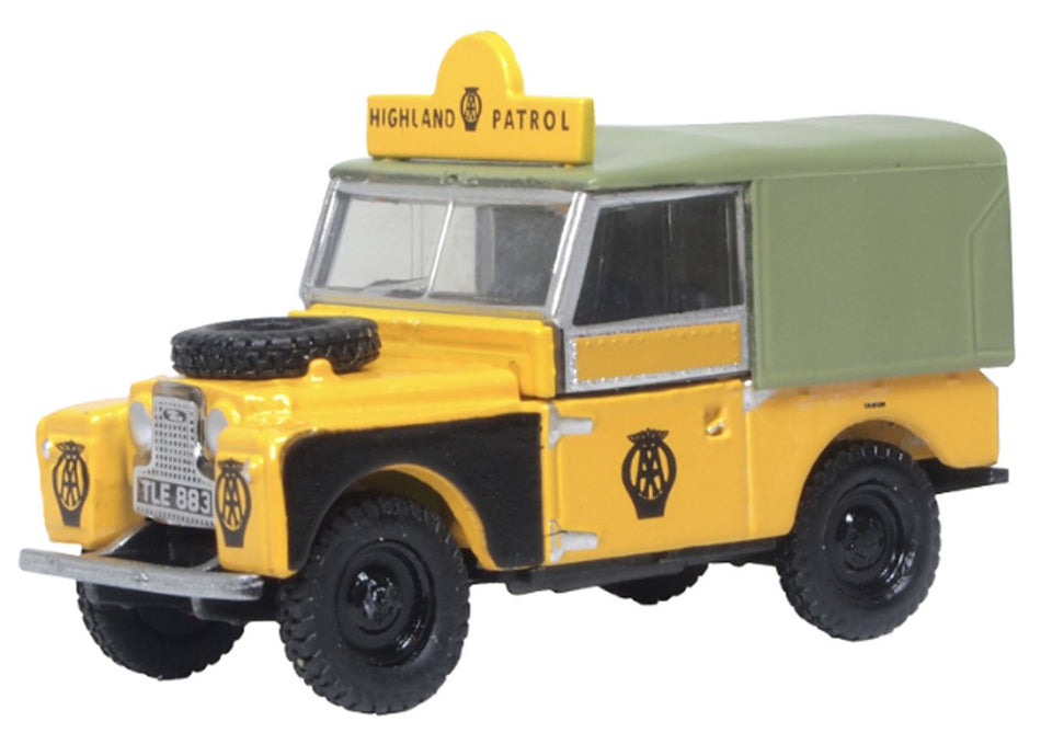 76LAN188025 Oxford Diecast Land Rover Series I 88in Canvas AA