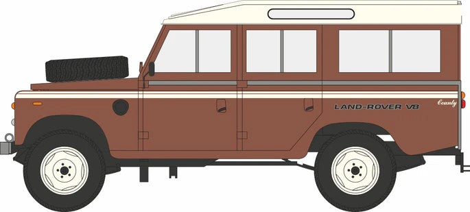 OD76LRS002 Oxford Diecast Land Rover Stage One V8 Russet Brown C