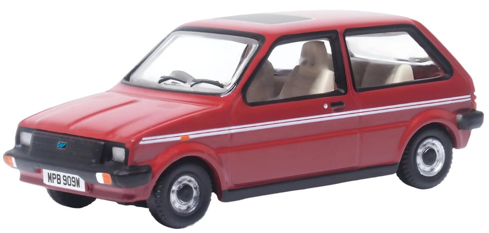 76MET001 Oxford Diecast Austin Mini Metro Emberglow Princess Di