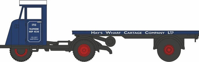 OD76MH021 Oxford Diecast Scammell Mechanical Horse Flatbed Hays