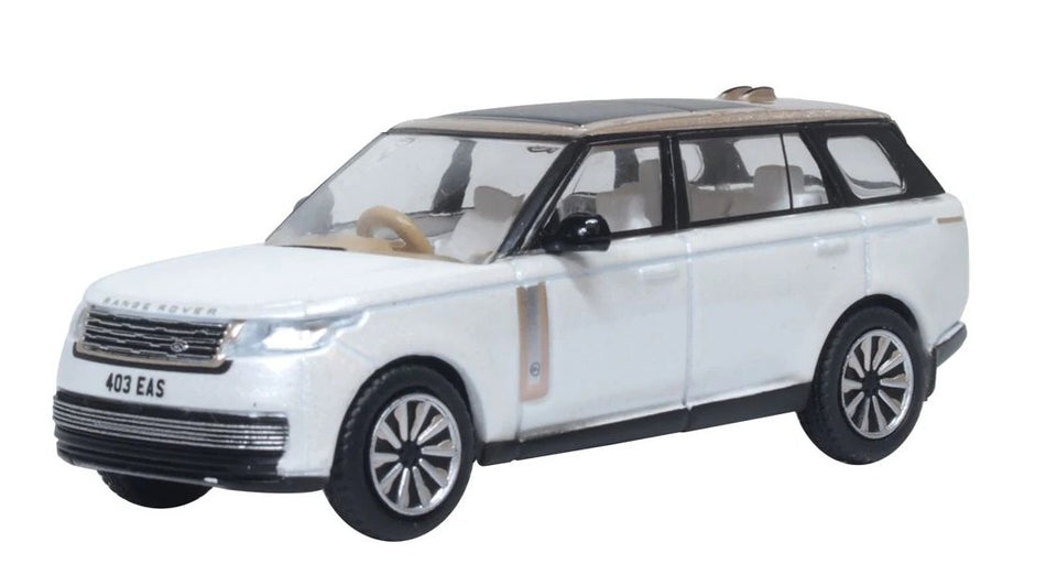 76RR5L002 Oxford Diecast Range Rover L460 LWB SV Ice White