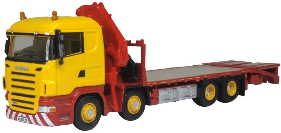 76SCL005 Oxford Diecast Scania Crane Lorry Yellow