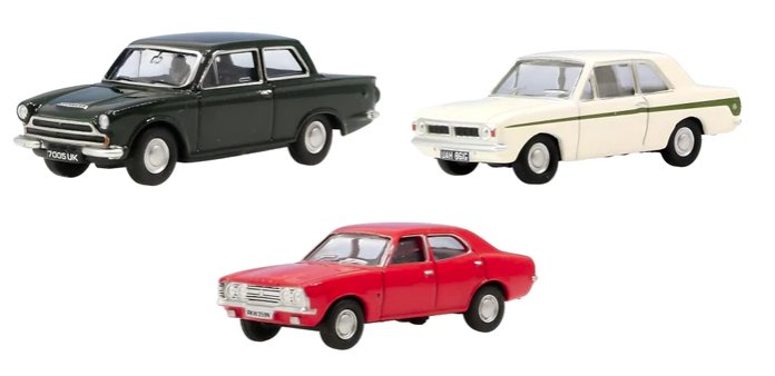76SET84 Oxford Diecast Ford Cortina Set - Pack of 3