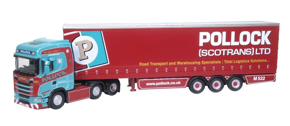 76SNG002 Oxford Diecast Scania S Series Curtainside Pollock