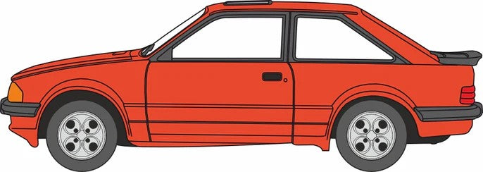 OD76XR009 Oxford Diecast Ford Escort XR3i Sunburst Red