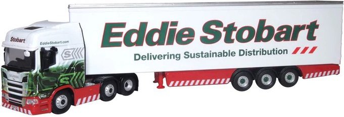 76SRH001 Oxford Diecast Scania R Series Highline Box Trailer