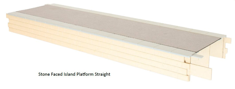 7B-000-007 Dapol Island Straight Stone Facing Tarmac Top