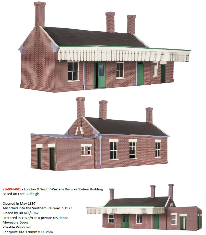 7B-004-001 Dapol Kitmaster Genesis LSWR Station Building Kit
