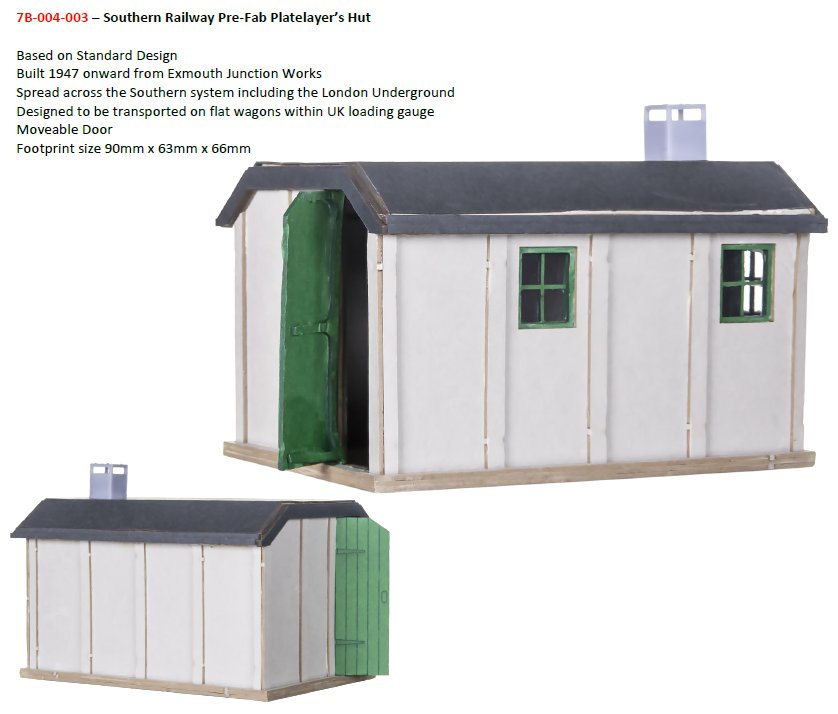 7B-004-003 Dapol Kitmaster Genesis SR Platelayers Hut Kit