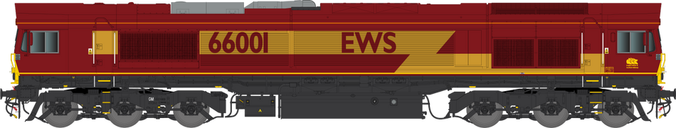 7D-066-001DS Dapol Class 66 Diesel Loco - 66 001 - EWS