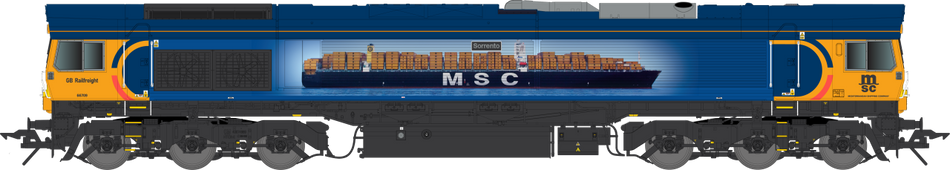 7D-066-003DS Dapol Class 66 Diesel Loco - 66 709 Sorrento - GBRf