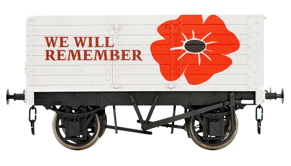 7F-073-035 Dapol 7 Plank 9ft wheelbase - We will remember poppy