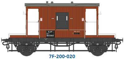 7F-200-020 Dapol BR 20T Brake Van B955069 Bauxite CAP