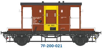 7F-200-021 Dapol BR 20T Brake Van B954921 Bauxite CAR