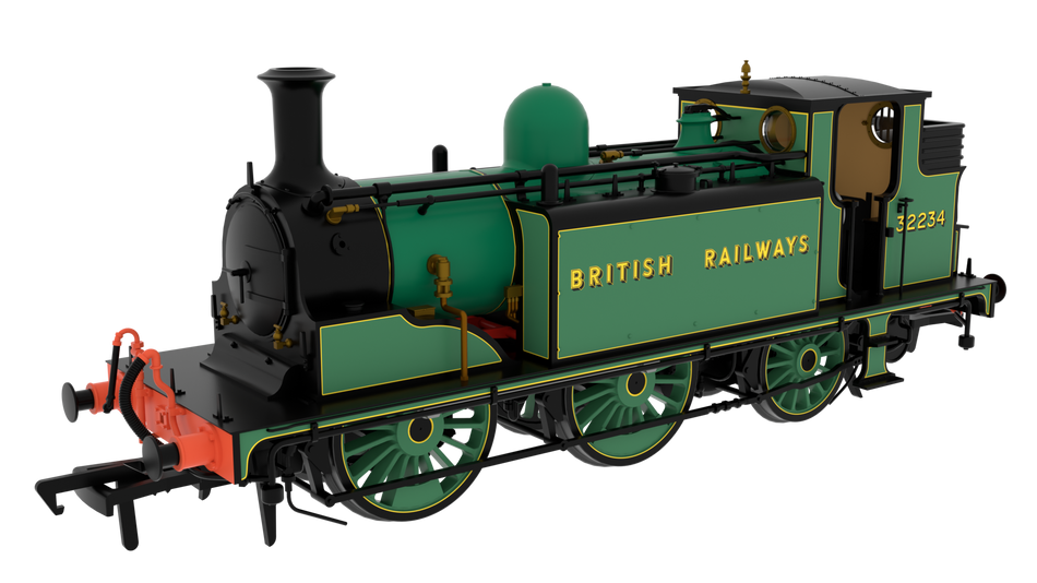 810014 Rapido LBSC D1 No.32234 - SR Malachite with British Railways lettering