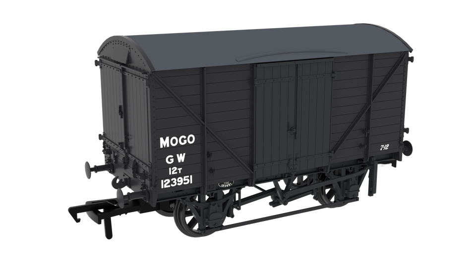 813304 Rapido Diagram G31 MOGO Van - No.123951 GWR Post-36 Grey