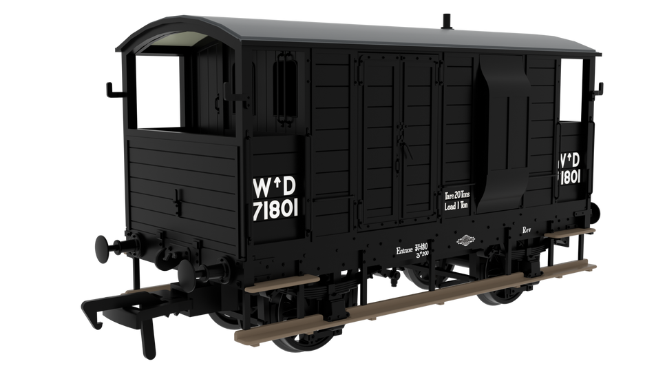 820003 Rapido LSWR/WD 20T Brake Van - No. 71801 WD Black
