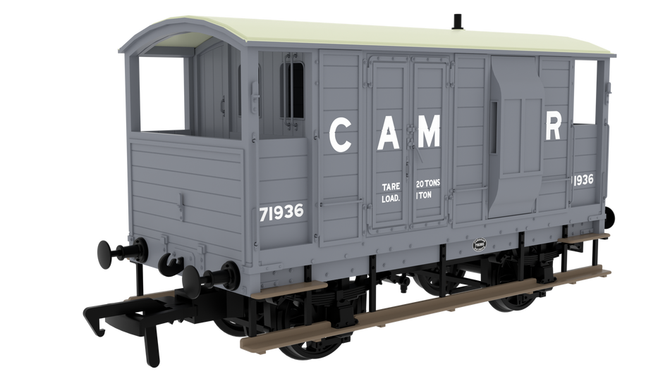 820004 Rapido LSWR/WD 20T Brake Van - No. 71936 Cambrian Grey