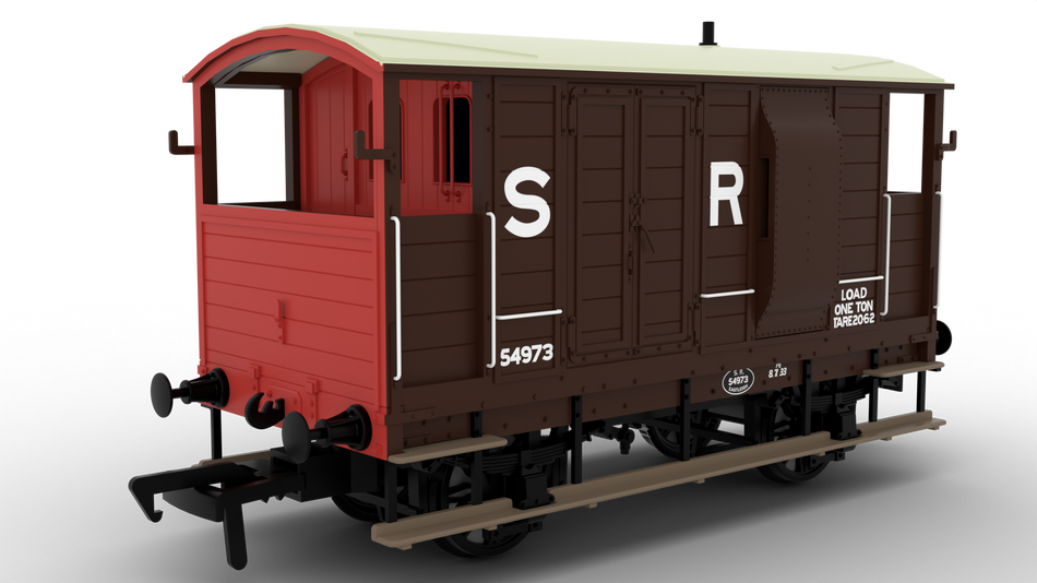 820010 Rapido LSWR/WD 20T Brake Van - No. 54973 SR Brown (pre-36