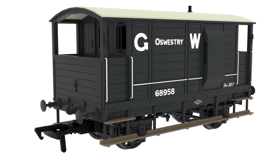820013 Rapido LSWR/WD 20T Brake Van - No. 68958 GWR Grey