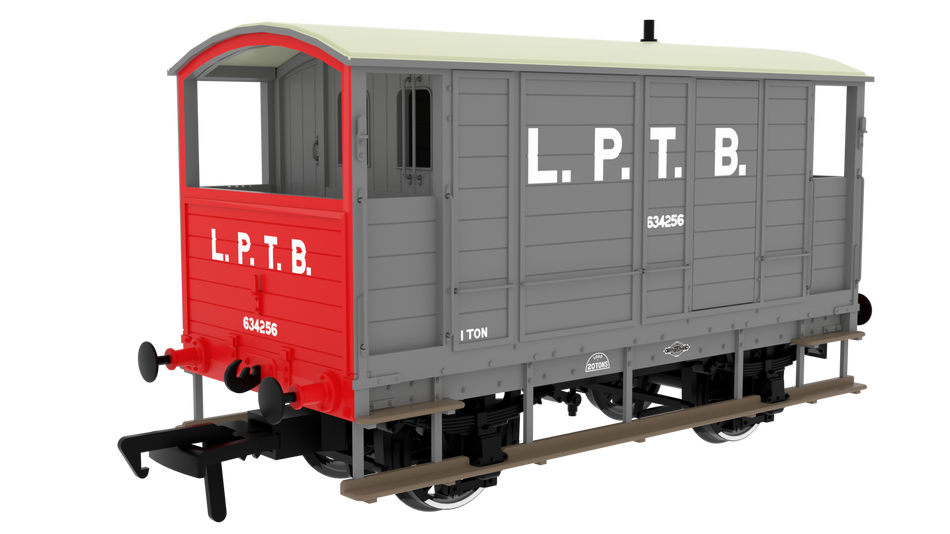 820017 Rapido LSWR/WD 20T Brake Van - No. 634256 LPTB Grey