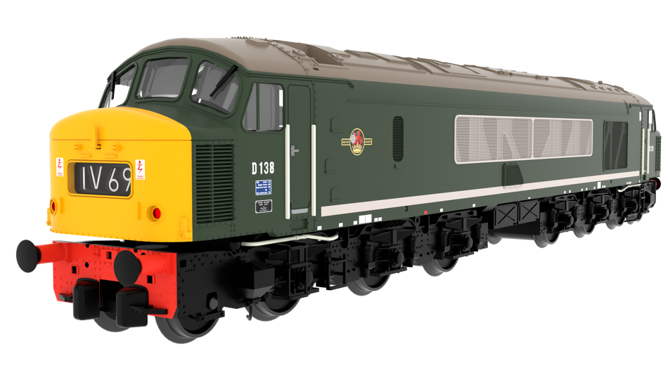 823703 Rapido Class 46 D138 BR Green With Full Yellow Ends