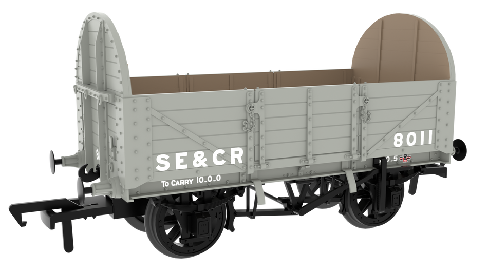 824006 Rapido SER/SECR 5-plank 10 ton open - SE&CR No. 8011