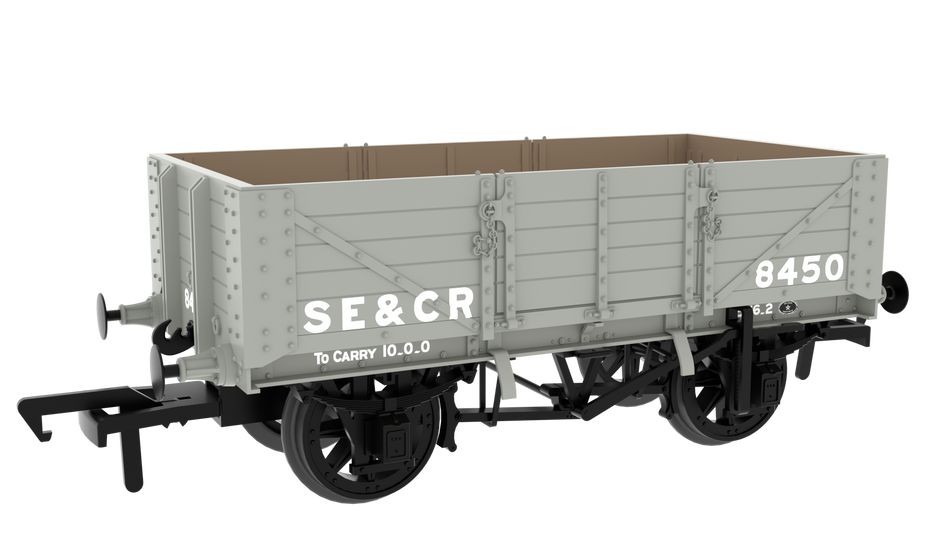 824010 Rapido SER/SECR 5-plank 10 ton open - SE&CR No. 8450
