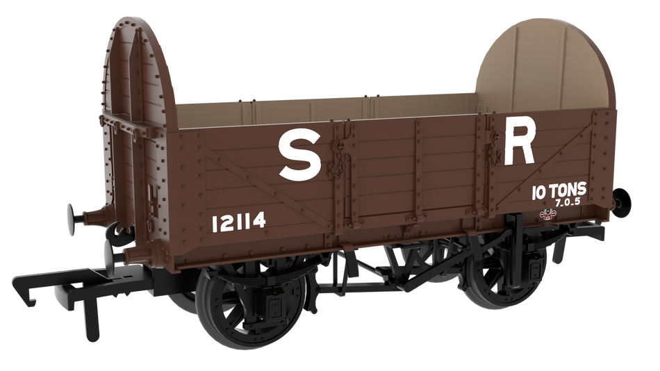 824017 Rapido SER/SECR 5-plank 10 ton open - SR Pre-36 No. 12114