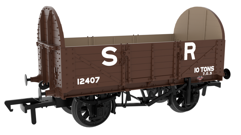 824018 Rapido SER/SECR 5-plank 10 ton open - SR Pre-36 No. 12407