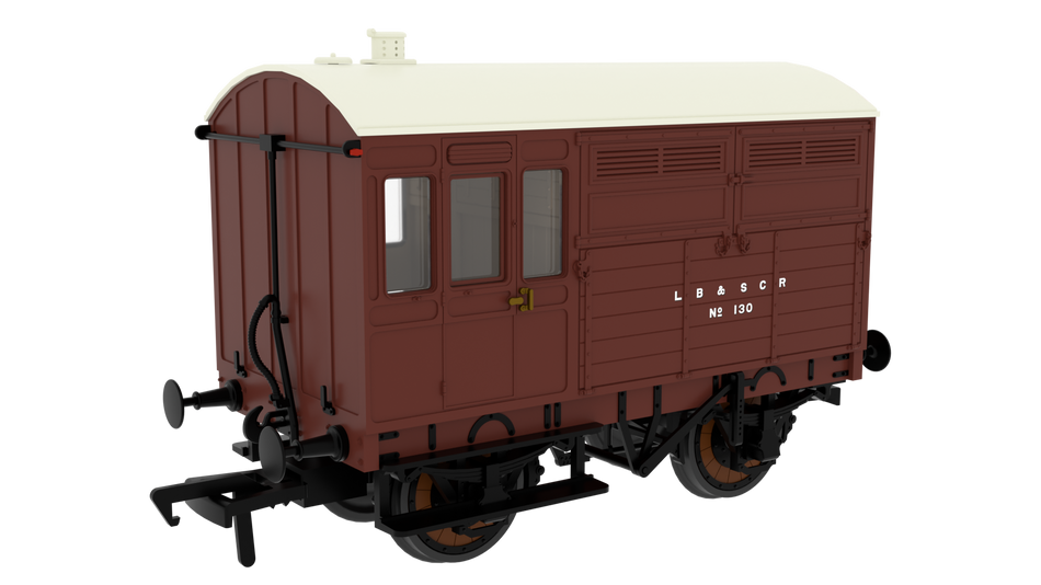 829028 Rapido LBSCR Plain Mahogany ‘Evolution’ Horsebox No.130