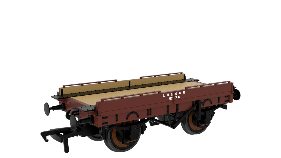 830023 Rapido LBSCR Plain Mahogany ‘Evolution’ Open Carriage Tru