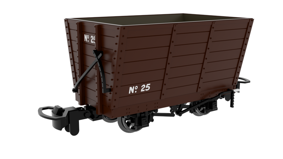 833002 Rapido 009 Wooden Hopper - Plain Brown No. 25