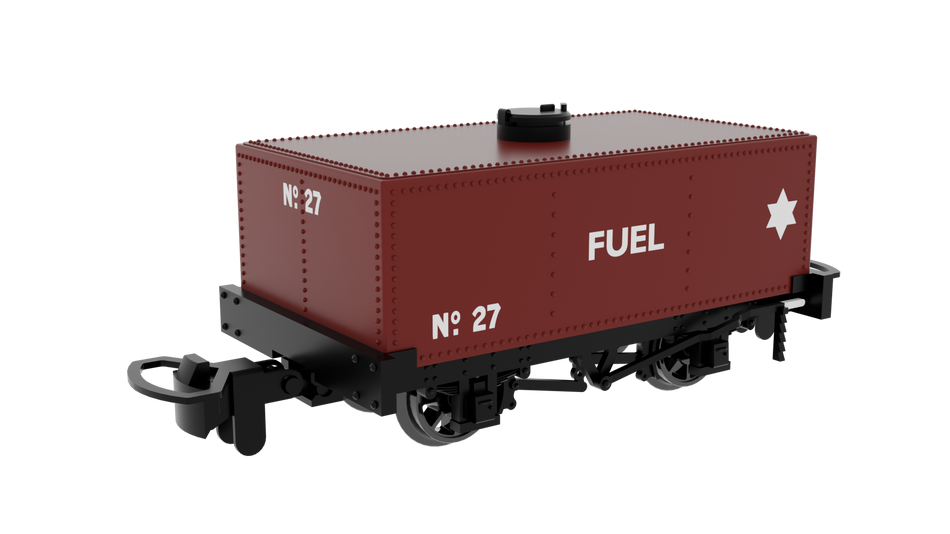833104 Rapido 009 Rectangular Tank - Red 'FUEL' No. 27