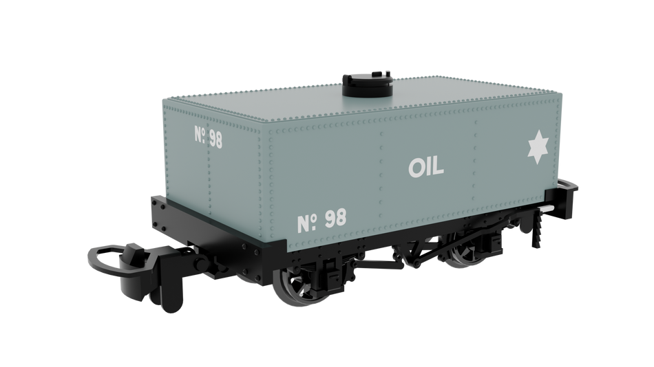 833105 Rapido 009 Rectangular Tank - Light Grey - 'OIL' No. 98