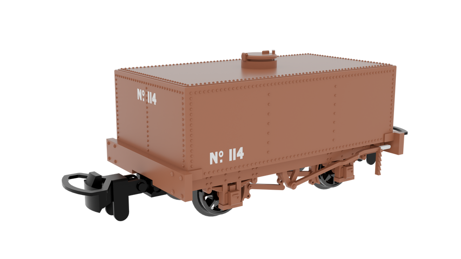 833108 Rapido 009 Rectangular Tank - Plain Rusty brown No. 114