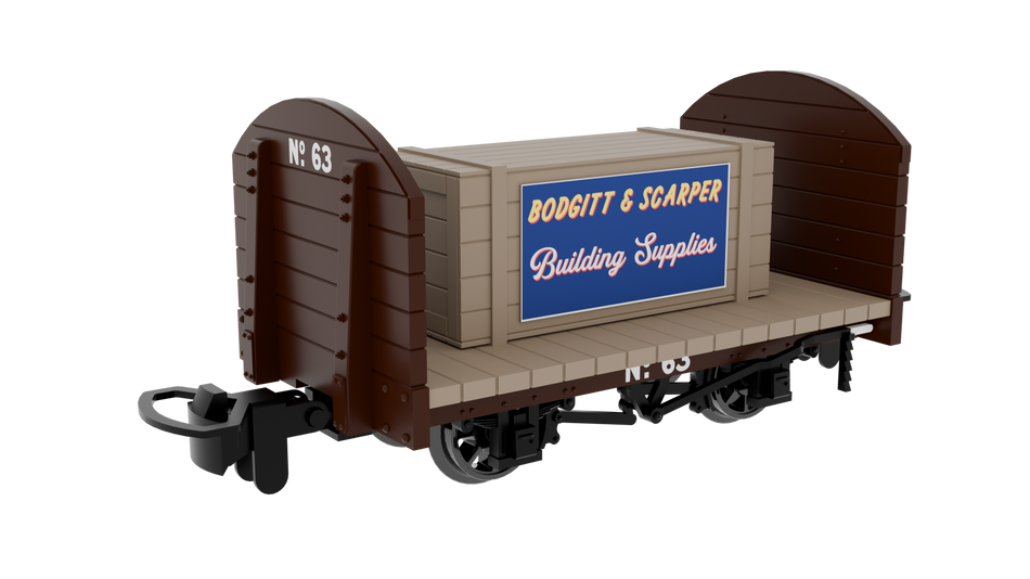 833202 Rapido 009 Round Ended Flat - Plain Brown No. 63 (with re