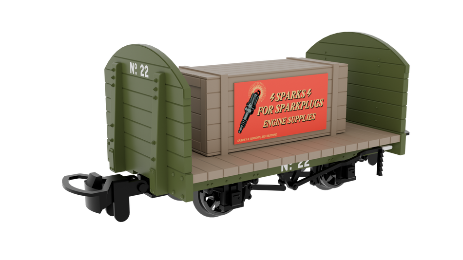 833205 Rapido 009 Round Ended Flat - Plain Green No. 22 (with re