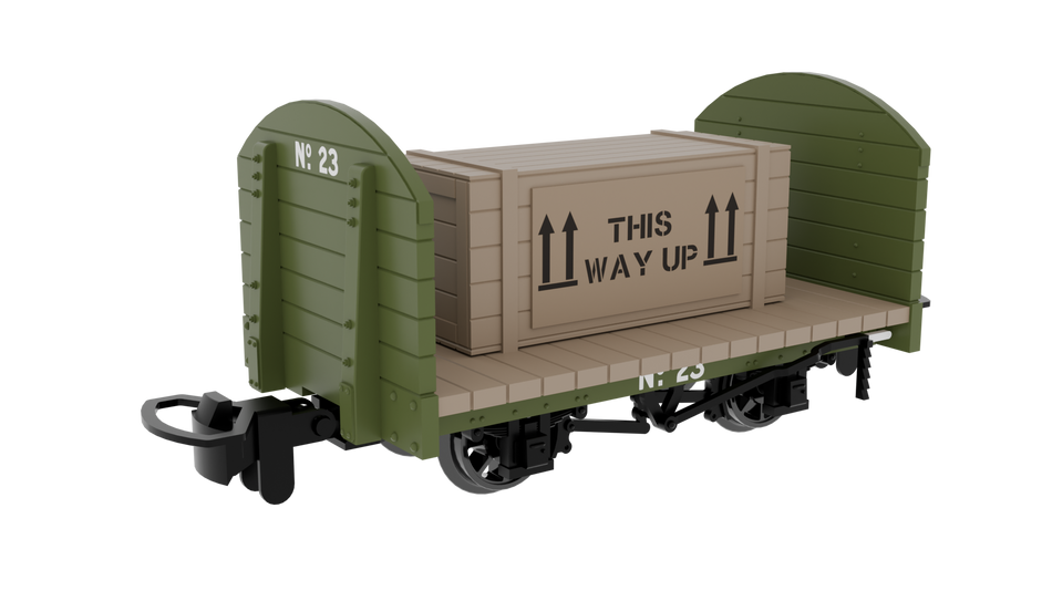 833206 Rapido 009 Round Ended Flat - Plain Green No. 23 (with re