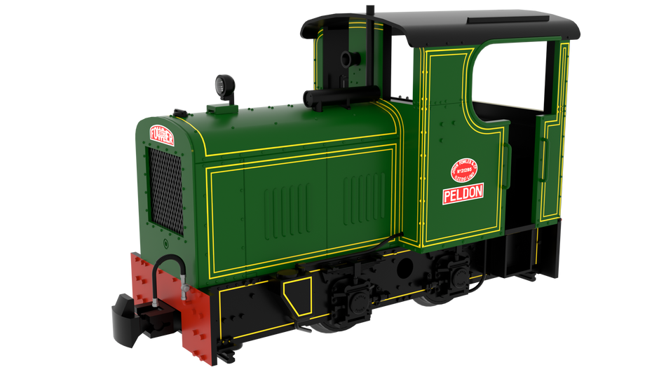 834003 Rapido Fowler Resilient Class 4wDM Diesel - Fowler Lined Green Peldon