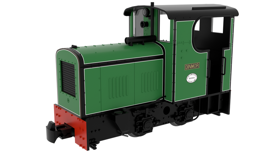 834004 Rapido Fowler Resilient Class 4wDM Diesel - Lined Green Dinmor