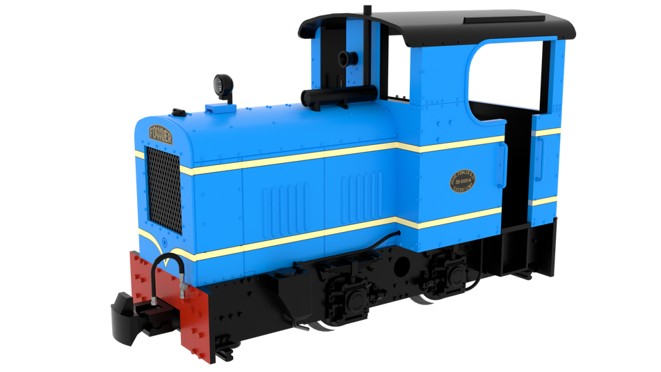 834005 Rapido Fowler Resilient Class 4wDM Diesel - Light Blue with white whiskers