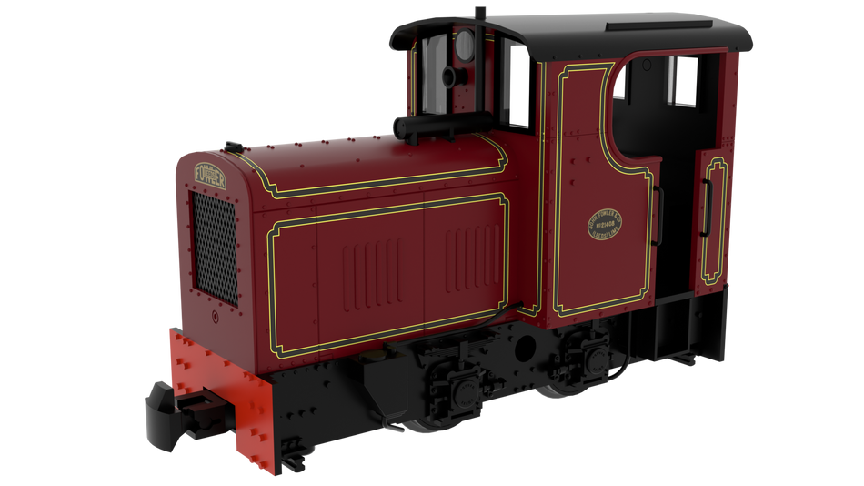 834006 Rapido Fowler Resilient Class 4wDM Diesel - Lined Red
