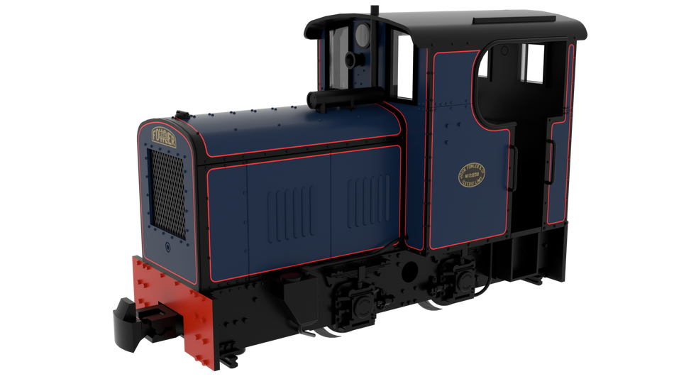 834008 Rapido Fowler Resilient Class 4wDM Diesel - Lined Dark Blue
